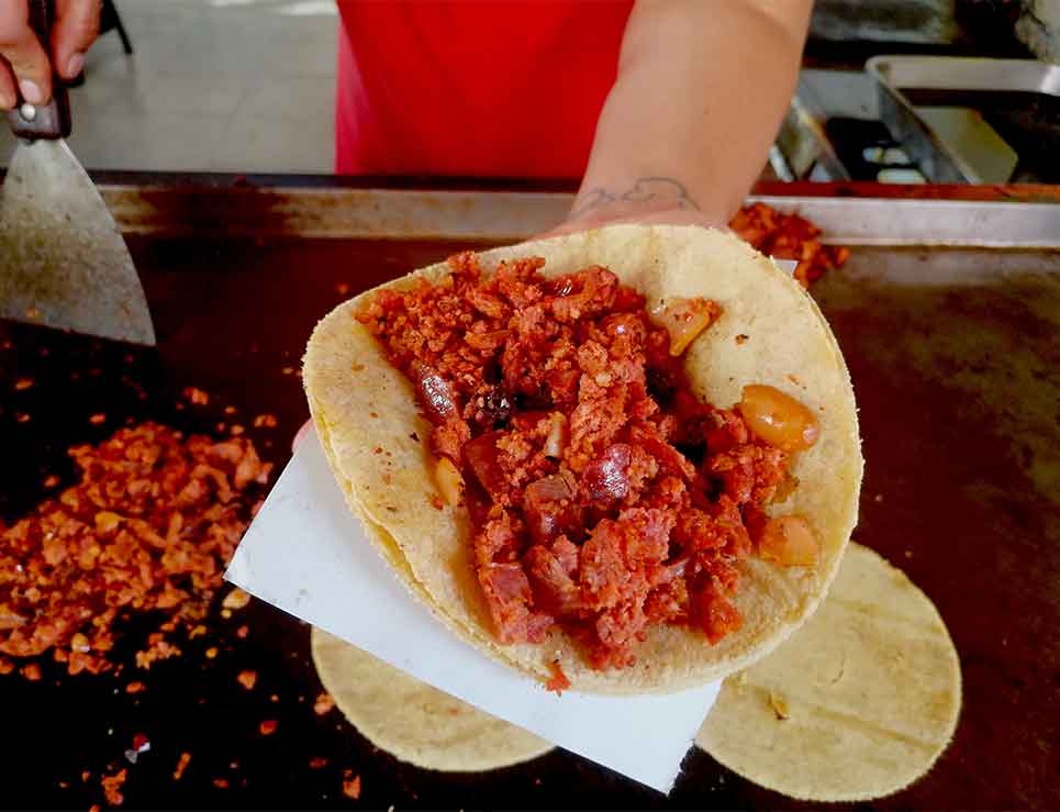 Tacos de chorizo - Imagen 2